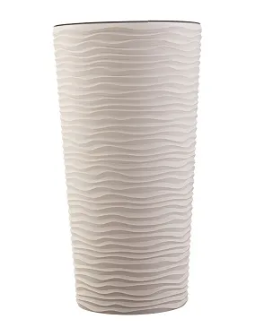 Вазон ЧЕТЫРЕ СЕЗОНА Фьюжн Ø 27х51 см (белая роза) 115047 71-9103