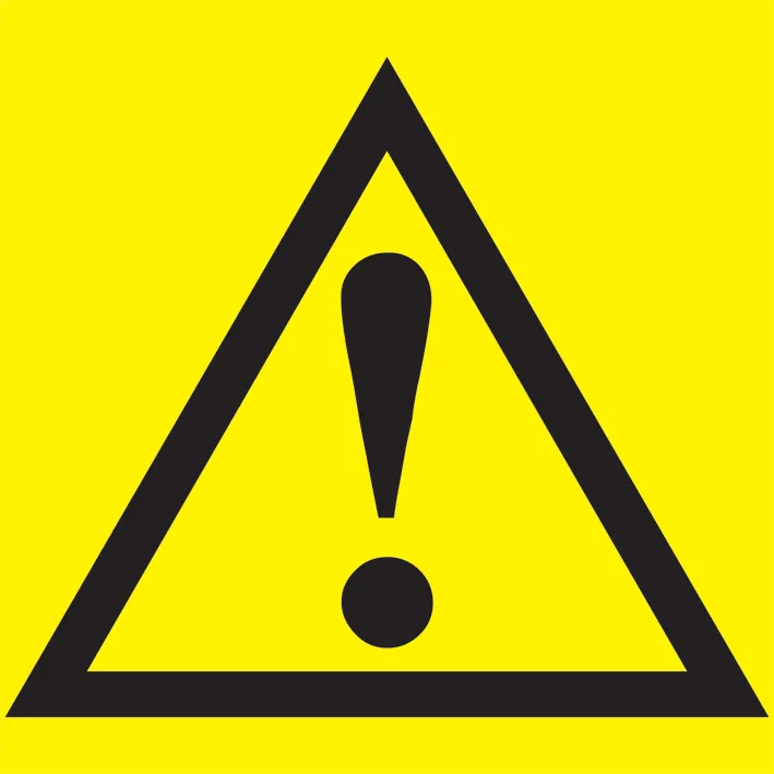 Самоклеящаяся этикетка 150х150мм "Внимание опасность" IEK YPC20-VNOPS-2-010