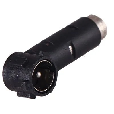 Переходник автоантенны, штекер Европа - гнездо Азия, угловой, пластик, тип-1 REXANT 16-0431