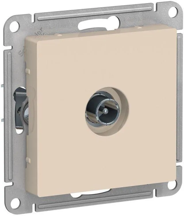 Розетка телевизионная оконечная TV AtlasDesign 1дБ механизм беж. SE ATN000291