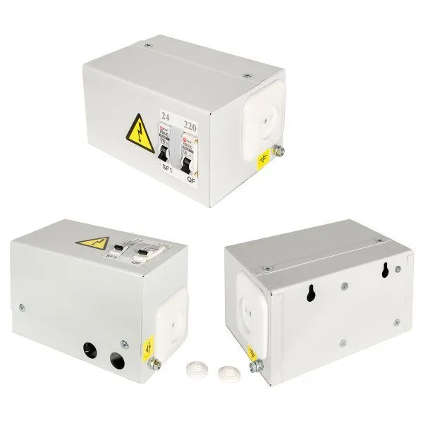 Ящик с понижающим трансформатором ЯТП 0.25 220/36В (3 авт. выкл.) IP31 DEKRON