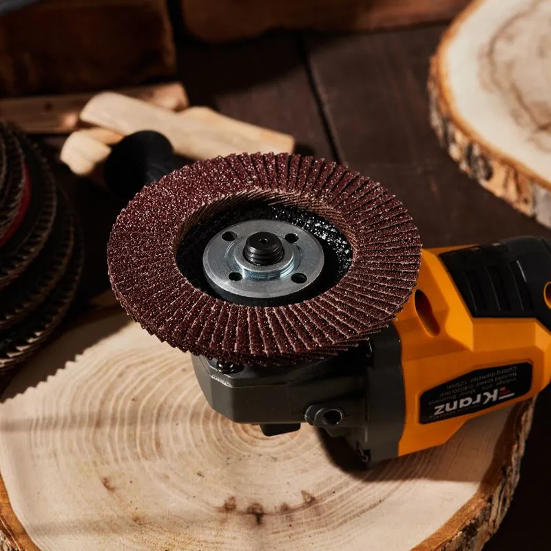 Круг лепестковый торцевой, P40, 115х22,2мм KRANZ - Фото 4