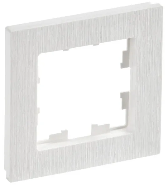 BRITE Рамка 1-местная РУ-1-Бр белый рифленый IEK BR-M12-51-K01