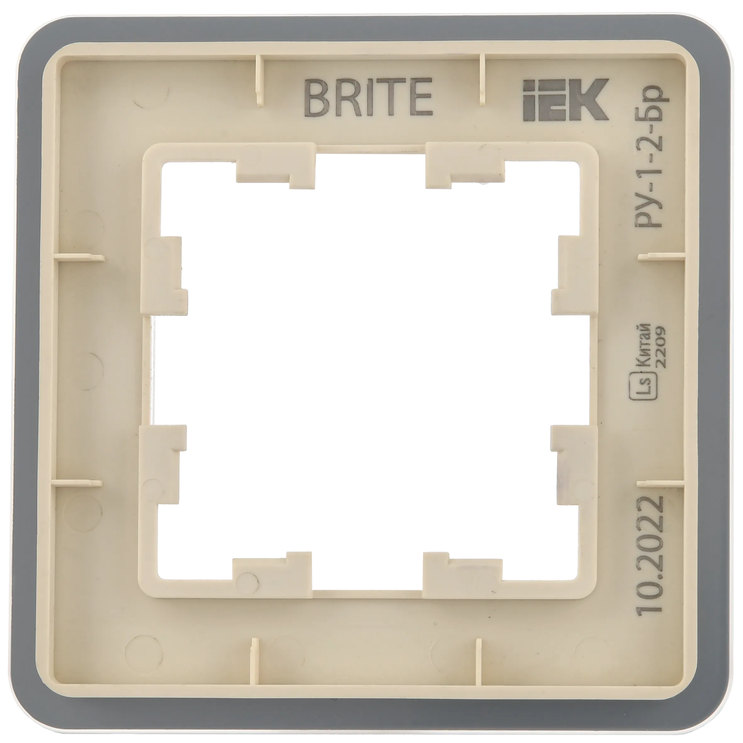 BRITE Рамка 1-местная РУ-1-2-Бр стекло песчаный RE IEK - Фото 7