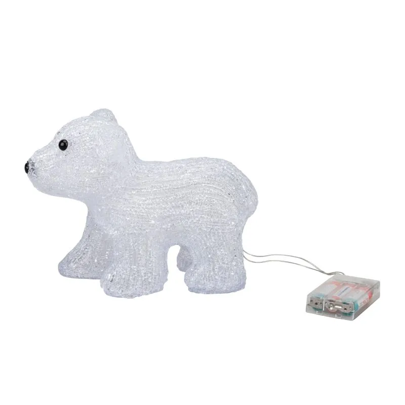 Акриловая светодиодная фигура Медвежонок 24х11х18 см, 4,5 В, 3 батарейки AA (не входят в комплект), 16 светодиодов NEON-NIGHT - Фото 5