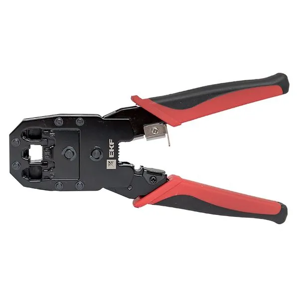 Кримпер для обжима и зачистки витой пары TERACOM TRC-NT12 EKF - Фото 2