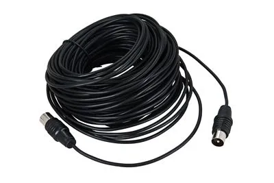 ВЧ-кабель, ТВ-гнездо - ТВ-штекер, 20м, черный REXANT - Фото 2