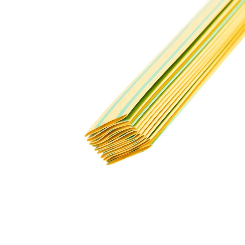 Трубка термоусаживаемая ТУТ нг 20,0/10,0мм, желто-зеленая, упаковка 10 шт. по 1м REXANT - Фото 4