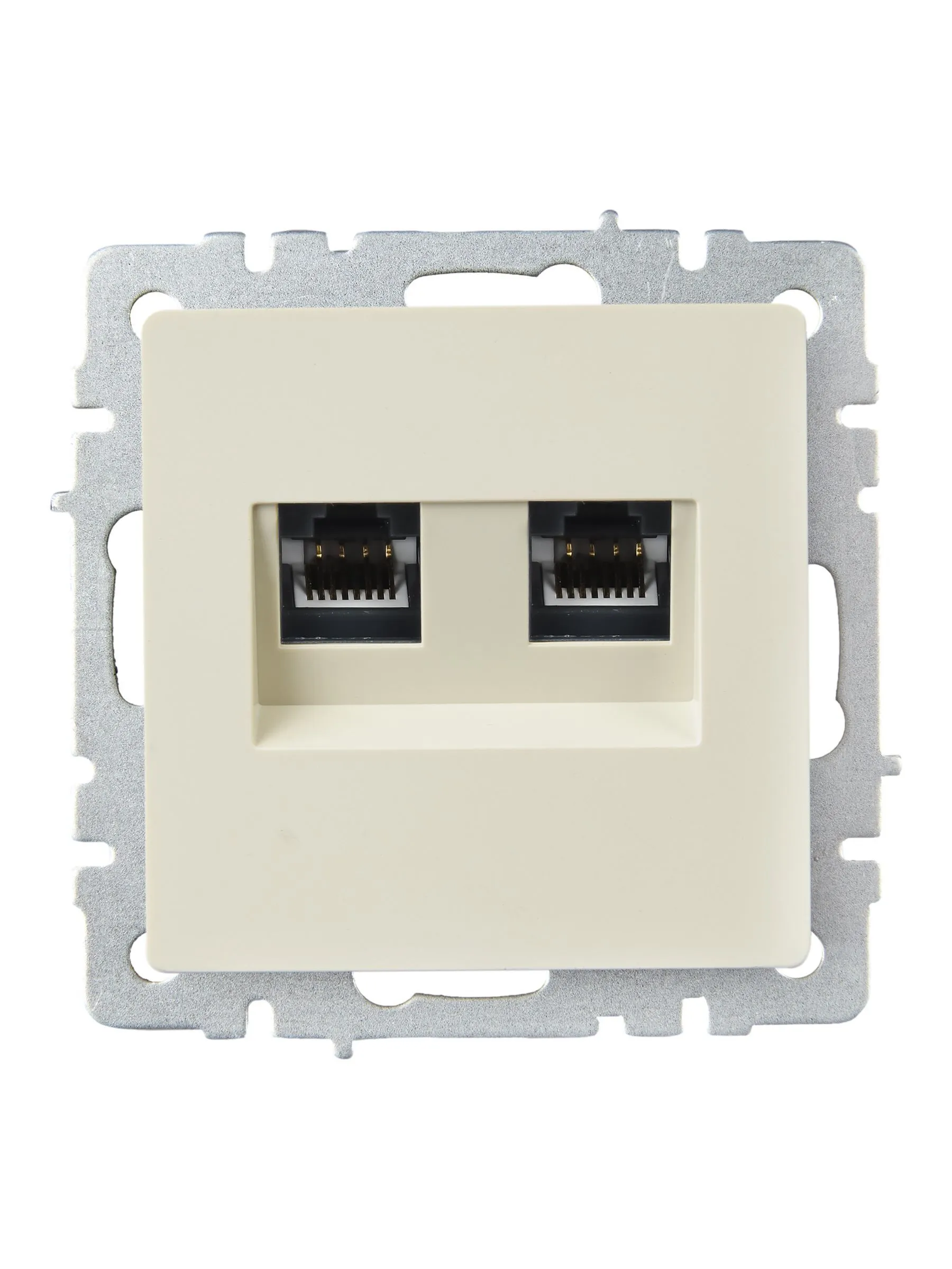 BRITE Розетка двойная RJ11+RJ45 кат.5E РК/Т12-БрКр бежевый IEK - Фото 6