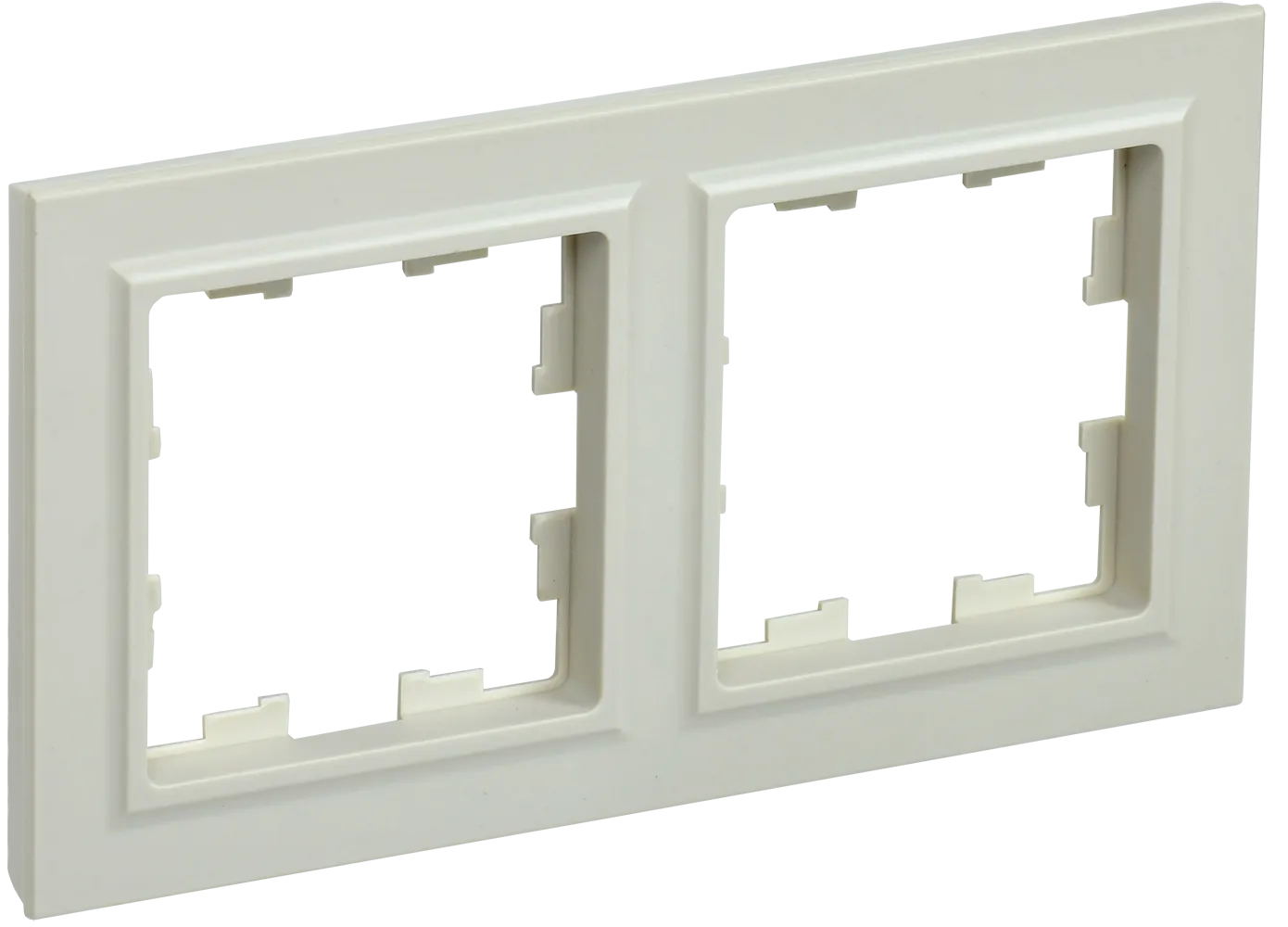 BRITE Рамка 2-местная РУ-2-БрКр бежевый IEK