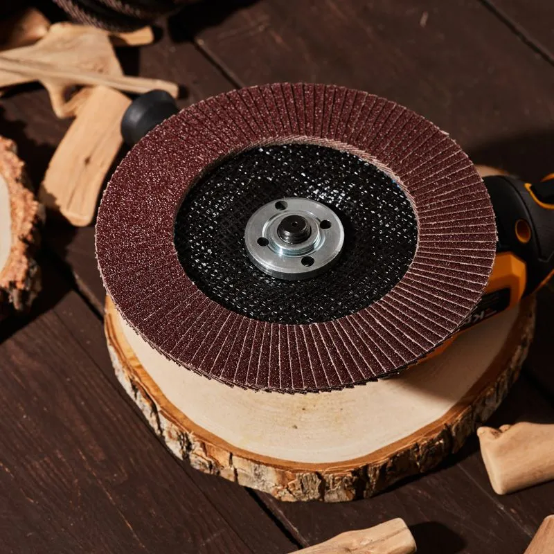 Круг лепестковый торцевой, P80, 180х22,2мм KRANZ - Фото 4