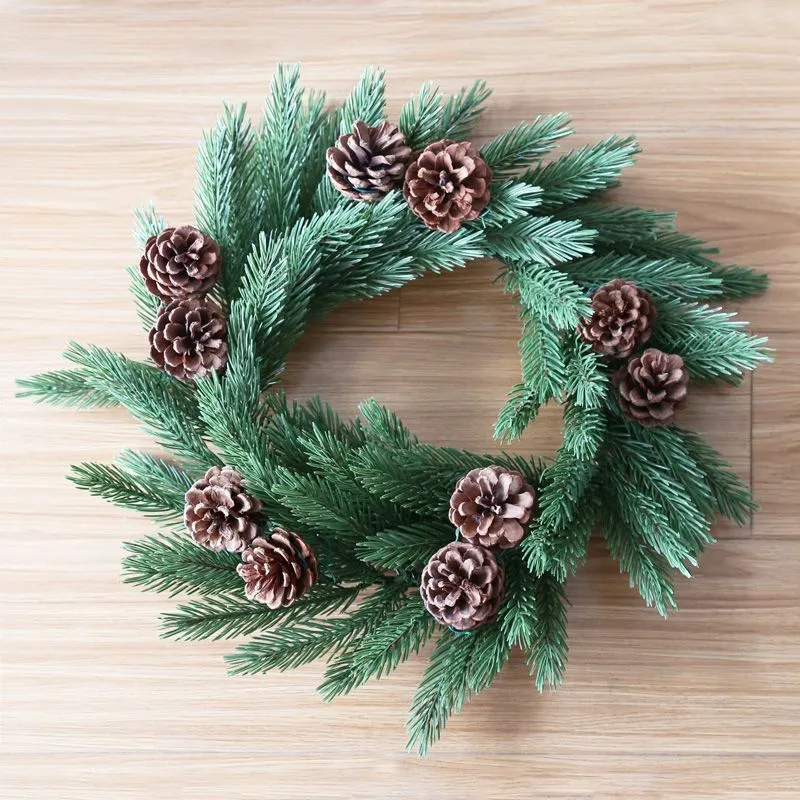 Еловый венок с шишками NEON-NIGHT Ø 45см, Литой 307-144