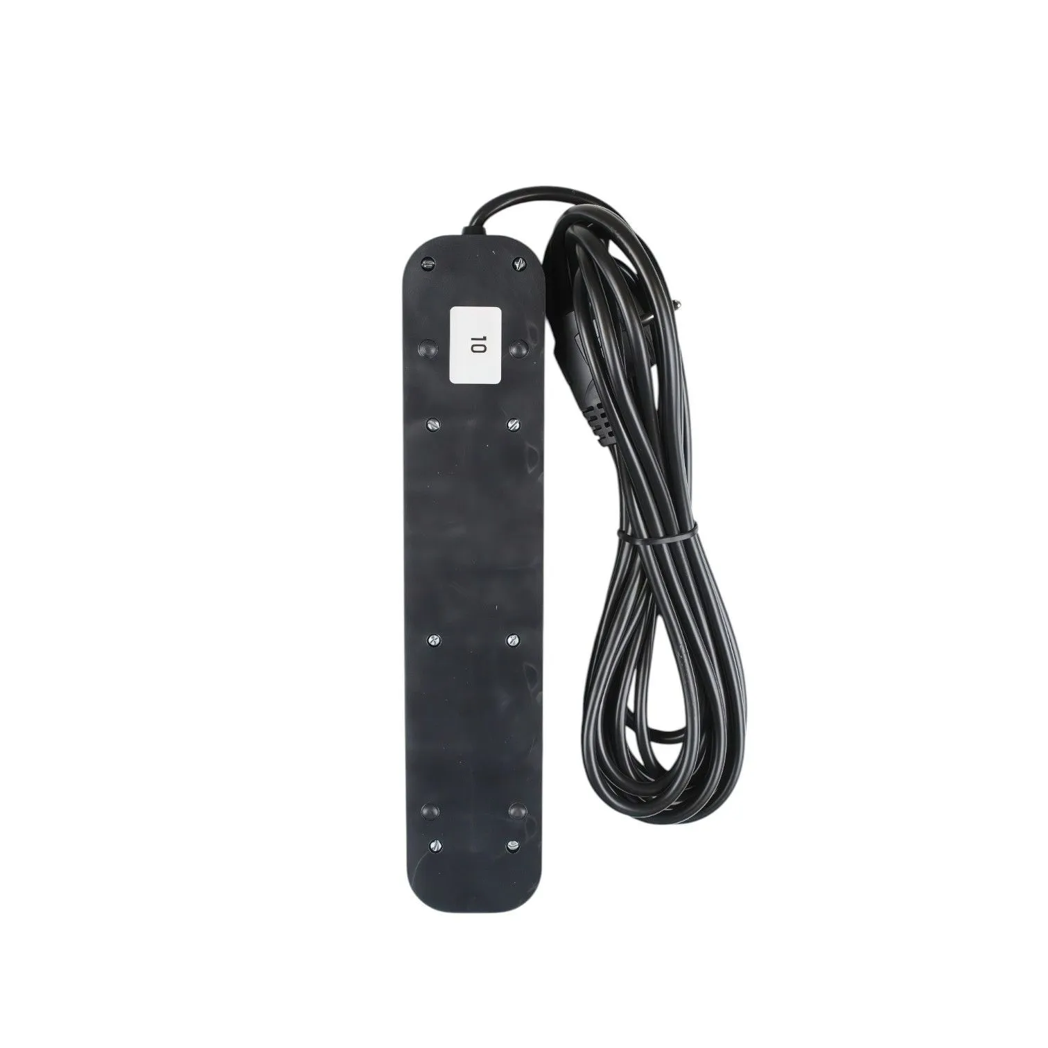 Удлинитель УБкн-03 бытовой с кнопкой ПВС 3*0,75 (10А) 5гн. 3м. черный DEKRON - Фото 2