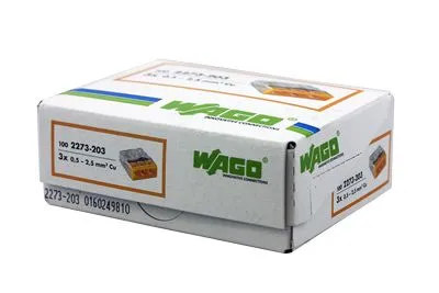 2273-203 Экспресс-клемма 3-проводная до 2,5 мм², (100 шт./уп.) WAGO - Фото 3
