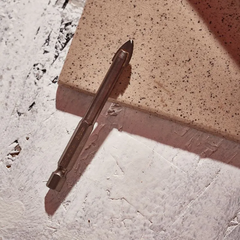 Сверло по стеклу и керамике 8 мм, 2 грани, шестигранный хвостовик Kranz - Фото 2