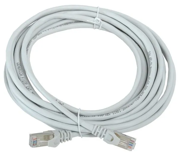 Шнур коммутационный (патч-корд) кат.5E FTP 10м серый GENERICA