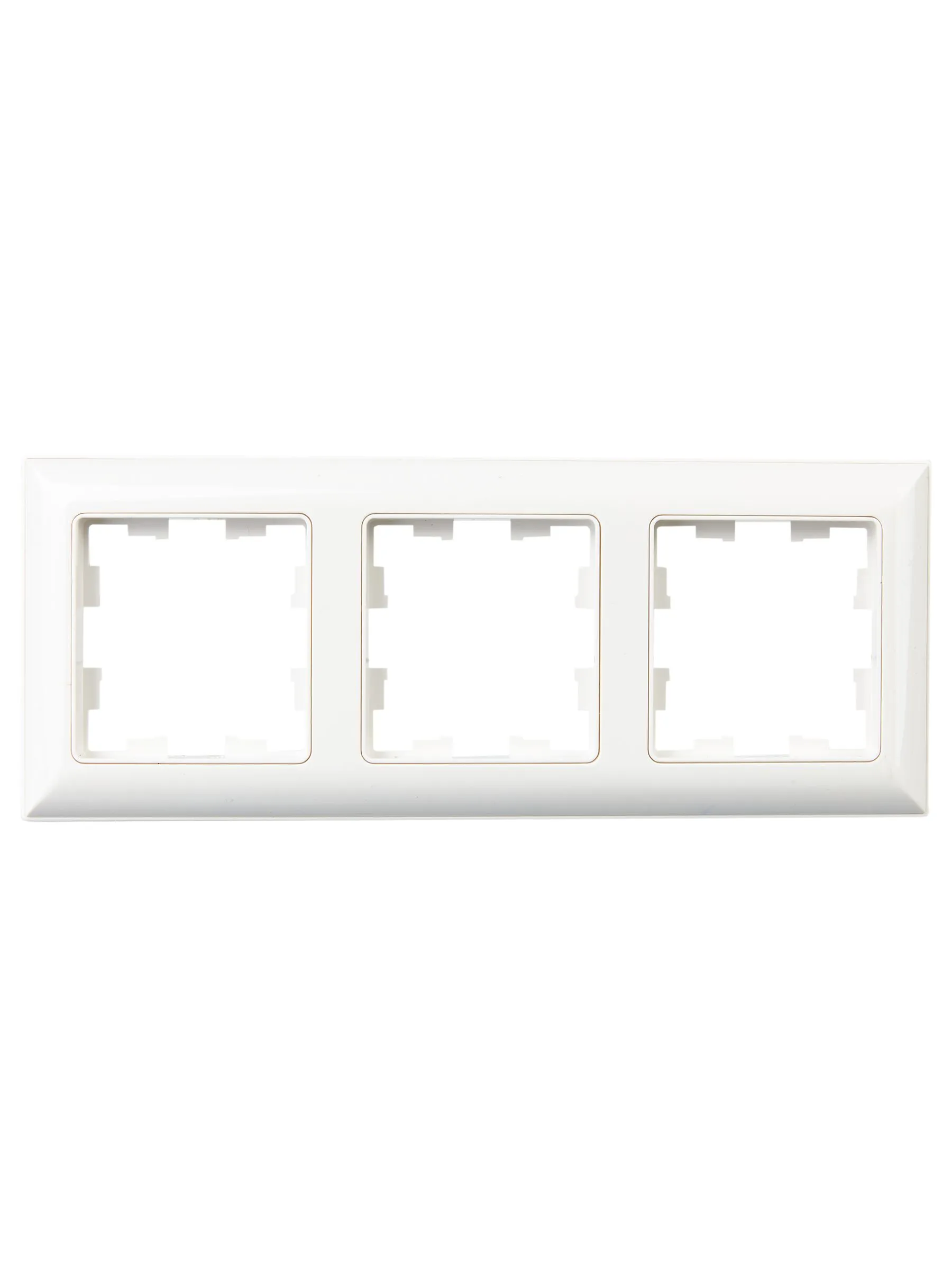 BRITE Рамка 3-местная РУ-3-Бр белый/белый IEK - Фото 4