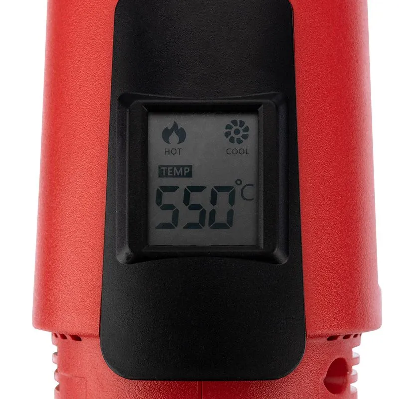 Фен строительный REXANT, 230 В/1800 Вт "MASTER" с терморегулятором и ЖК-дисплеем - Фото 4