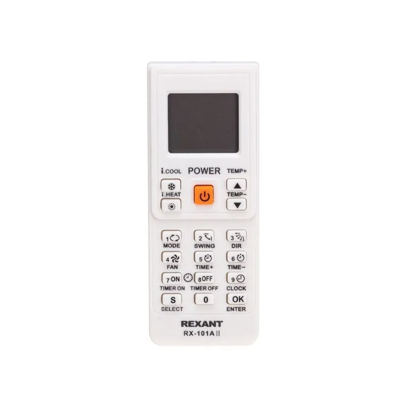 Пульт универсальный для кондиционеров RX-101AII REXANT 38-0103