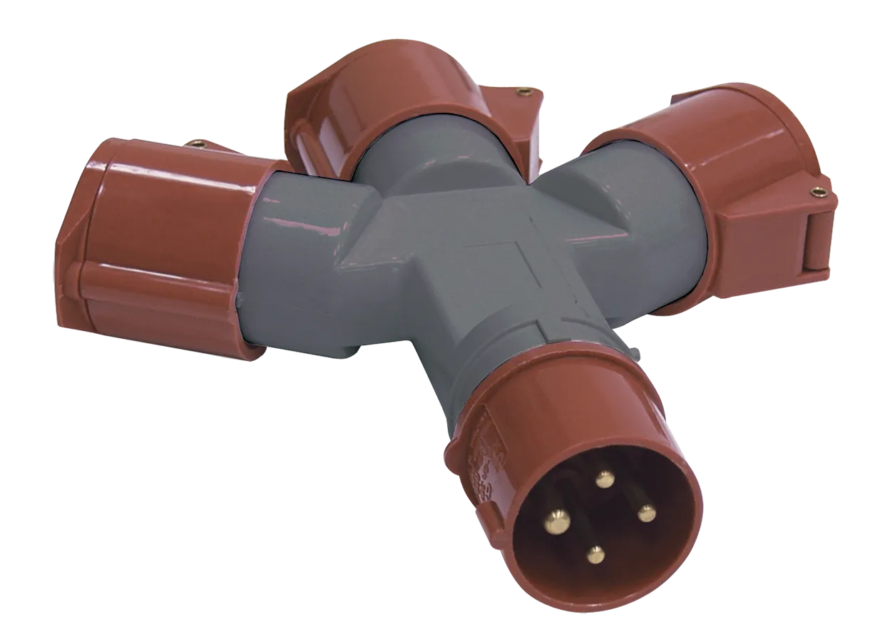 Адаптер трехлучевой ССИ-1013-214 3Р+РЕ 16А 380-415В IP44 IEK