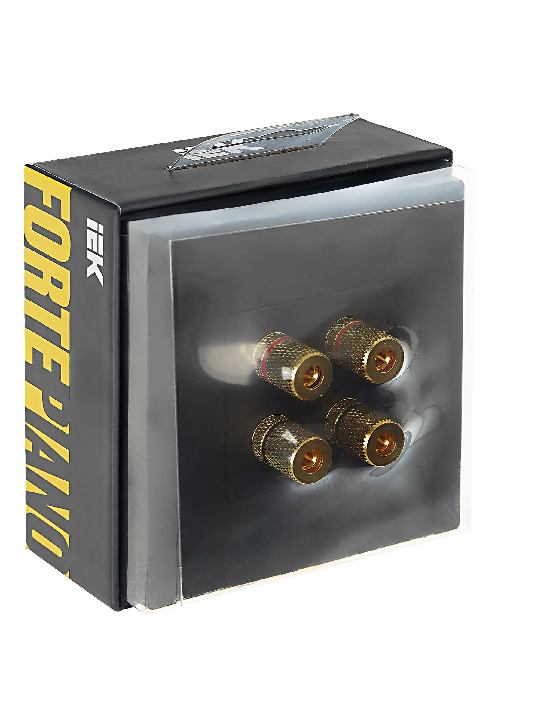 FORTE&PIANO Аудиорозетка 4-местная FP139 черный IEK - Фото 2