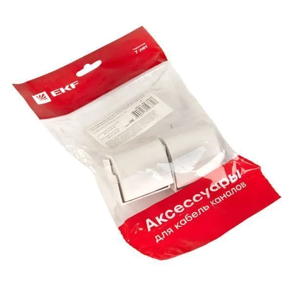 Угол внешний (40х25) (4 шт) белый EKF-Plast - Фото 2