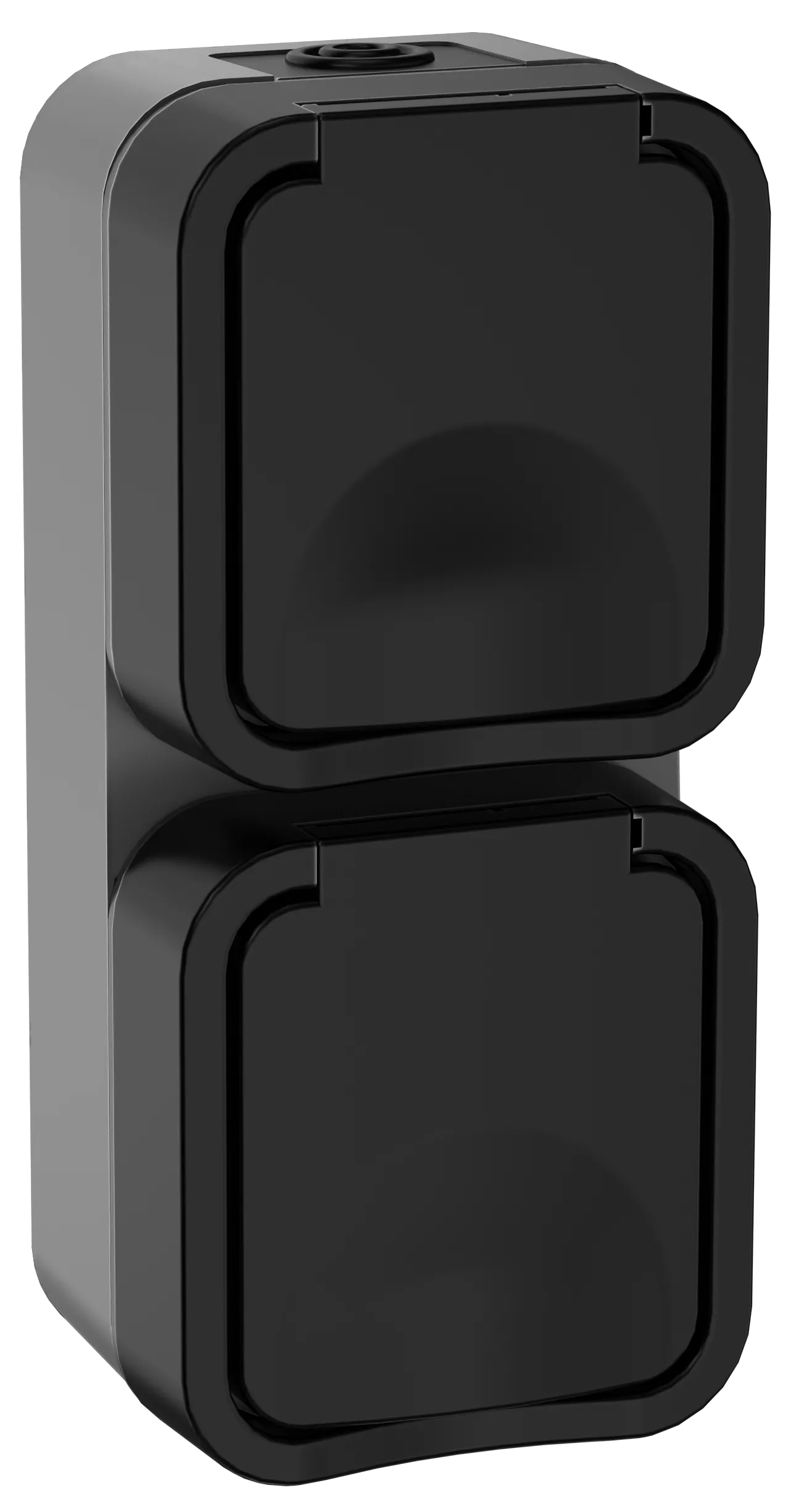 TORS Розетка 2-местная вертикальная 16А IP55 TS132 графит IEK