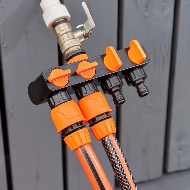 Разветвитель для шланга на 4 канала 1/2"-3/4" ЧЕТЫРЕ СЕЗОНА - Фото 4