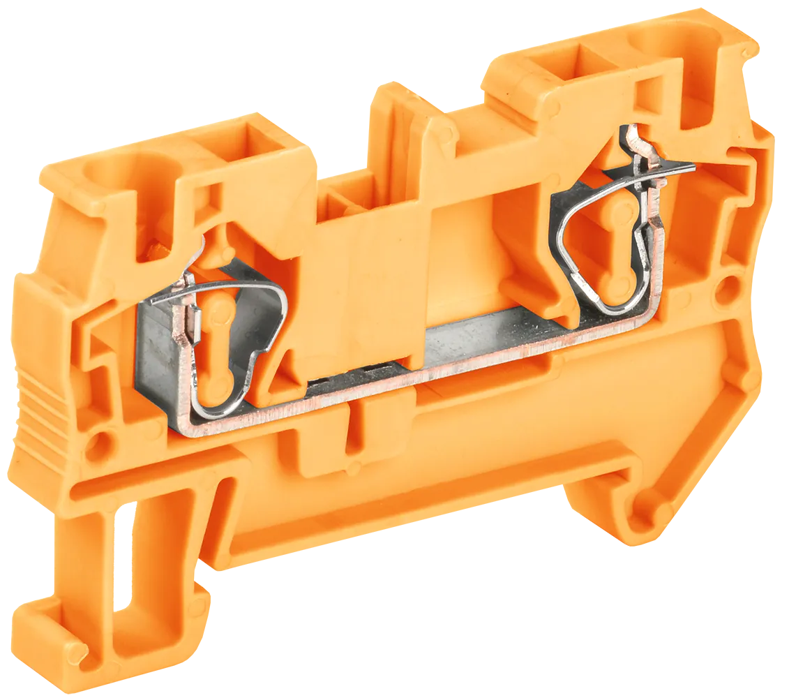 Клемма пружинная КПИ 2в-4 41А оранжевая IEK