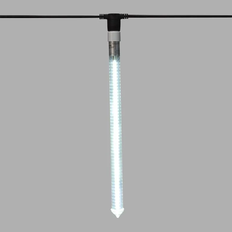 Сосулька светодиодная E27 50см двухсторонняя 48x2 LED БЕЛЫЙ IP65 230В NEON-NIGHT - Фото 2