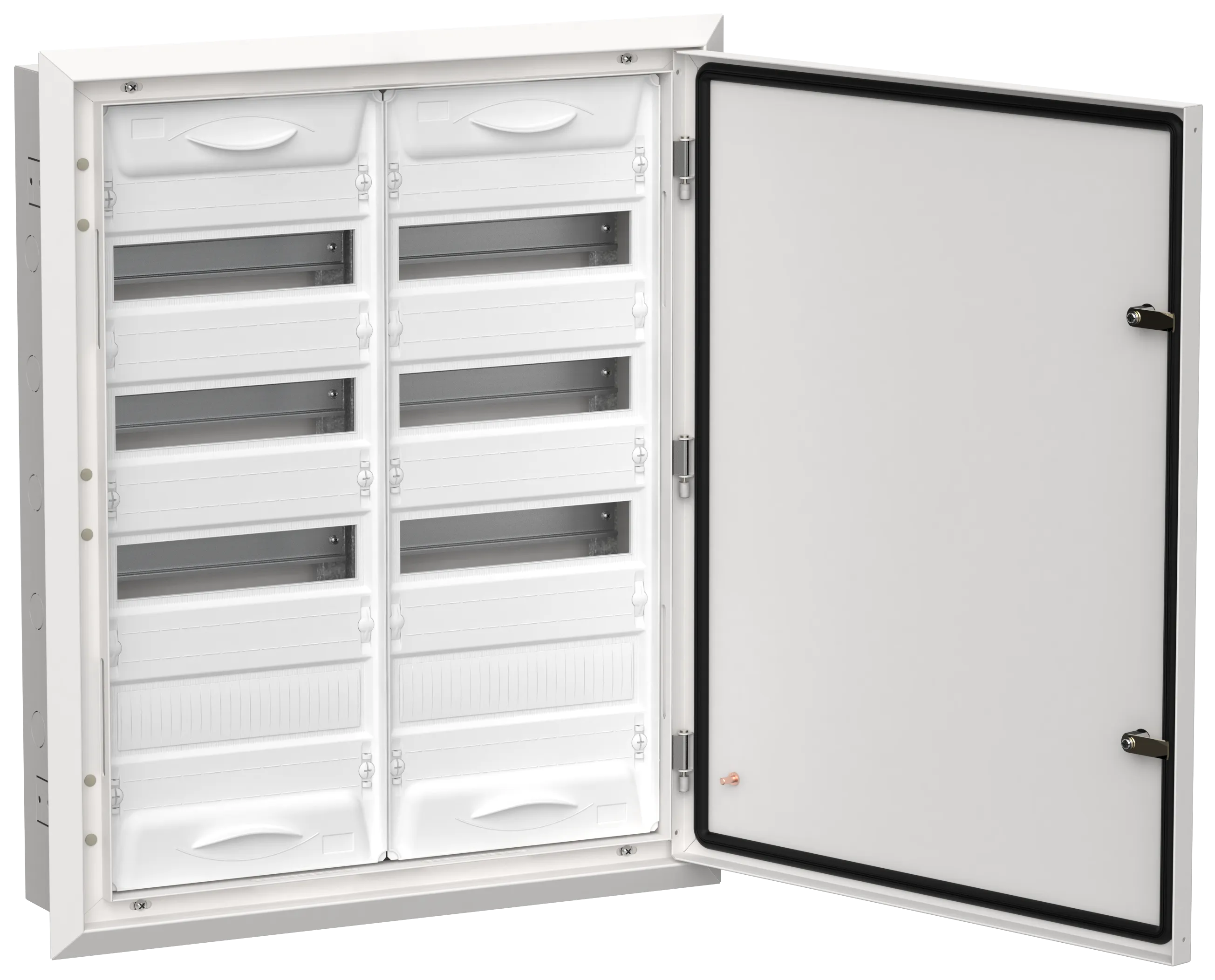 TITAN 5 Корпус металлический ЩРв-96 (2х48) 755х625х130мм IP31 белый (одна дверь) IEK TI5-50-V-2X048-31