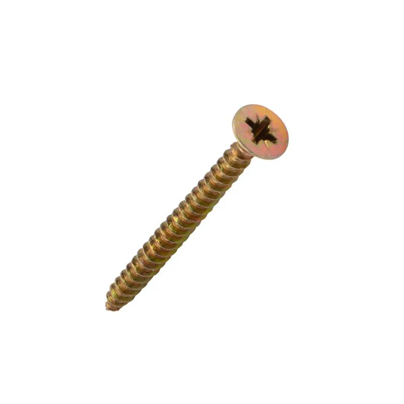 Саморез универсальный KRANZ 5х60, желтый цинк, пакет (10шт.) - Фото 2