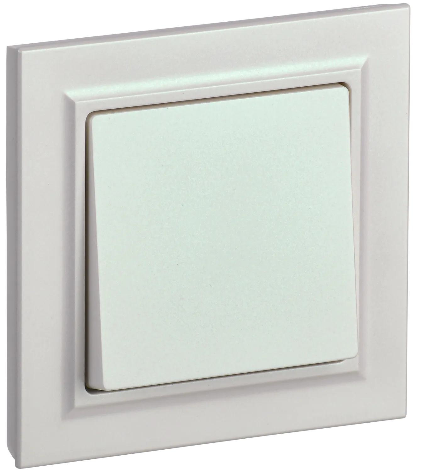 BRITE Выключатель 1-клавишный 10А в сборе ВСР10-1-0-БрЖ жемчуг IEK BR-V10-0-10-K36-F