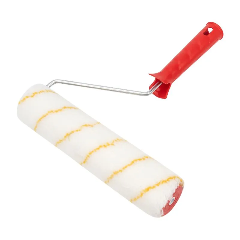 Валик полиамид белый с желтой полосой, ворс 11 мм, ширина ролика 240 мм, Ø 42 мм, бюгель 6 мм REXANT