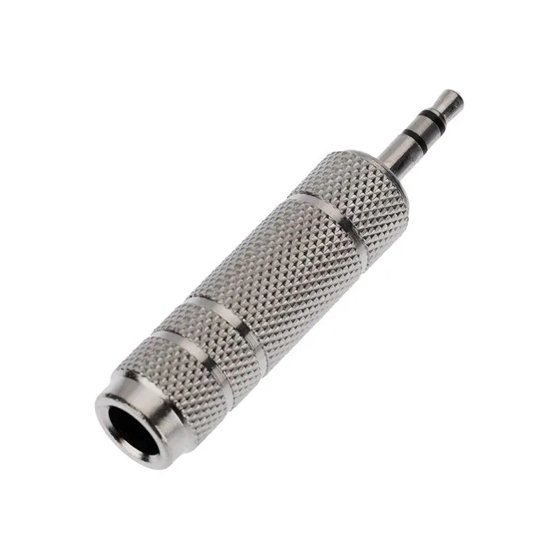 Переходник 3,5мм стерео штекер - 6,3мм стерео гнездо, металл REXANT - Фото 2