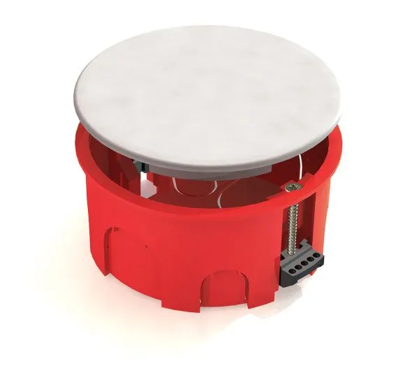 Коробка распределительная D80х40мм ГИПС с пластиковыми зажимами (175шт)