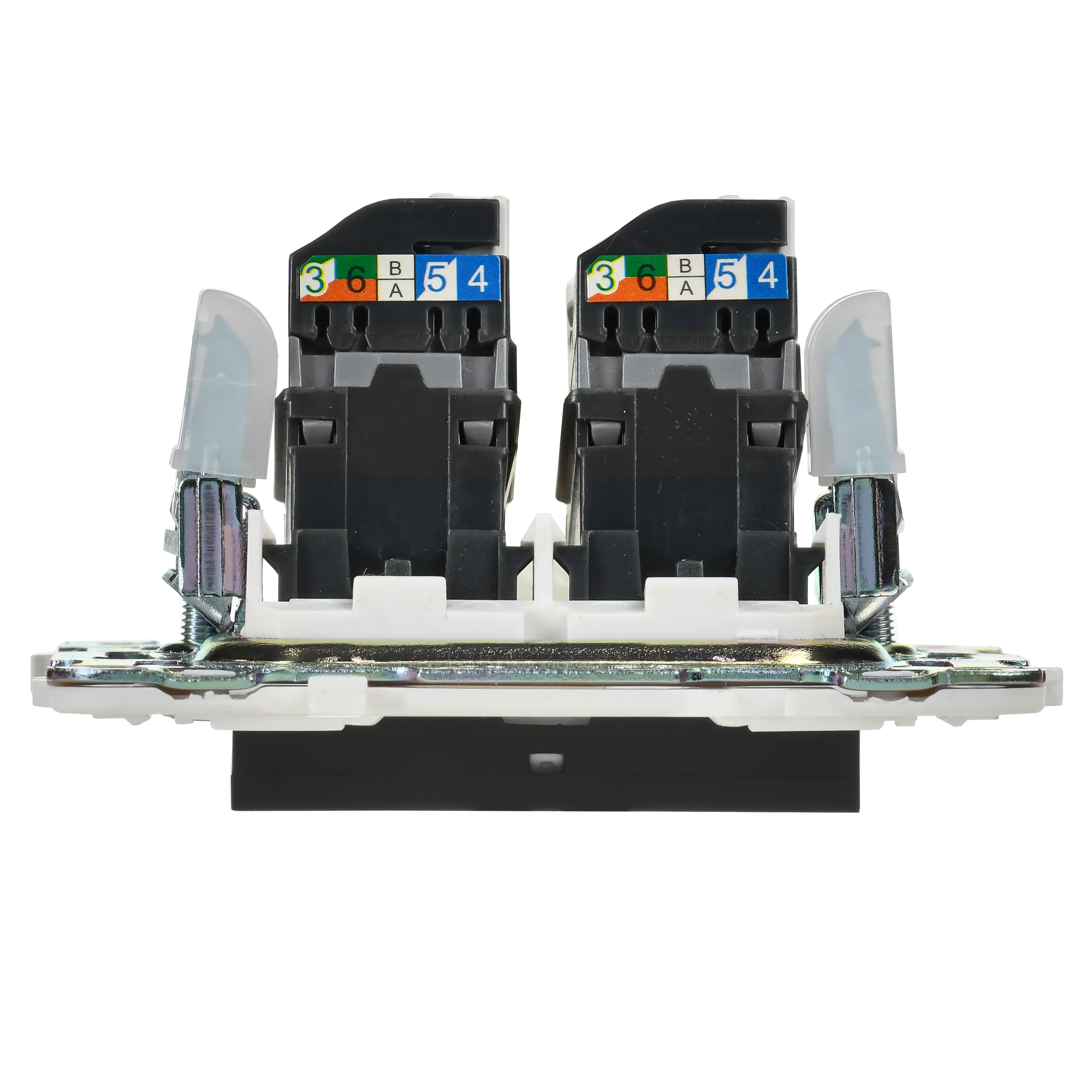 SKANDY Розетка компьютерная двойная RJ45 кат.5E SK-K03Bl черный IEK - Фото 6