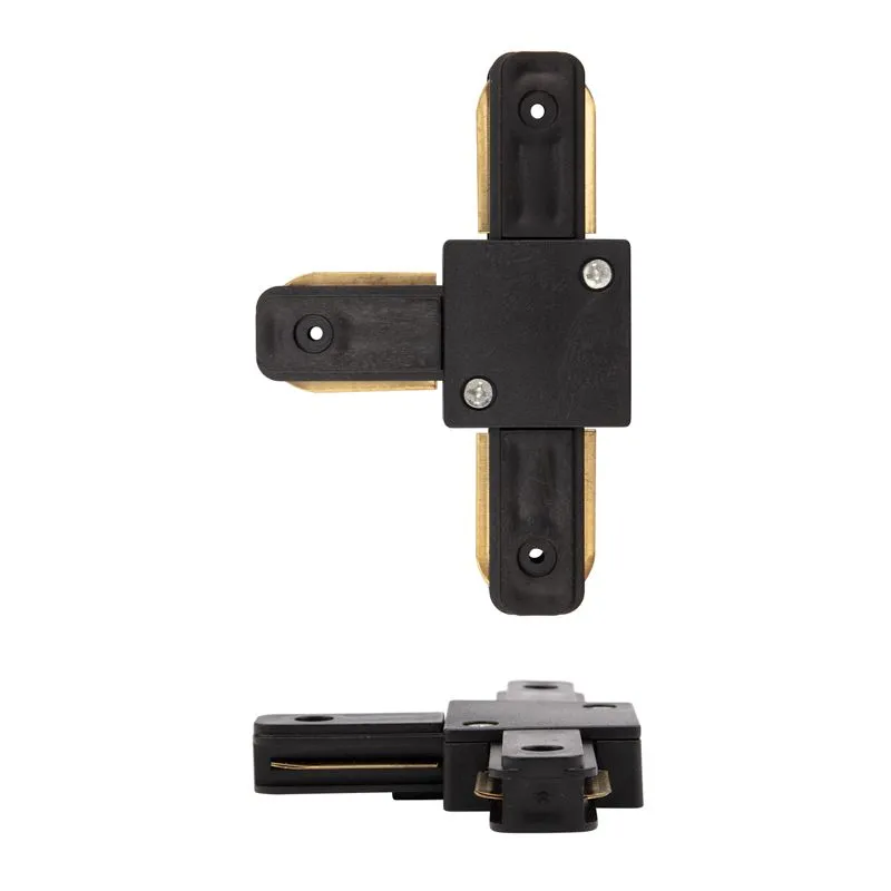 Коннектор для однофазного шинопровода T-образный черный REXANT - Фото 2