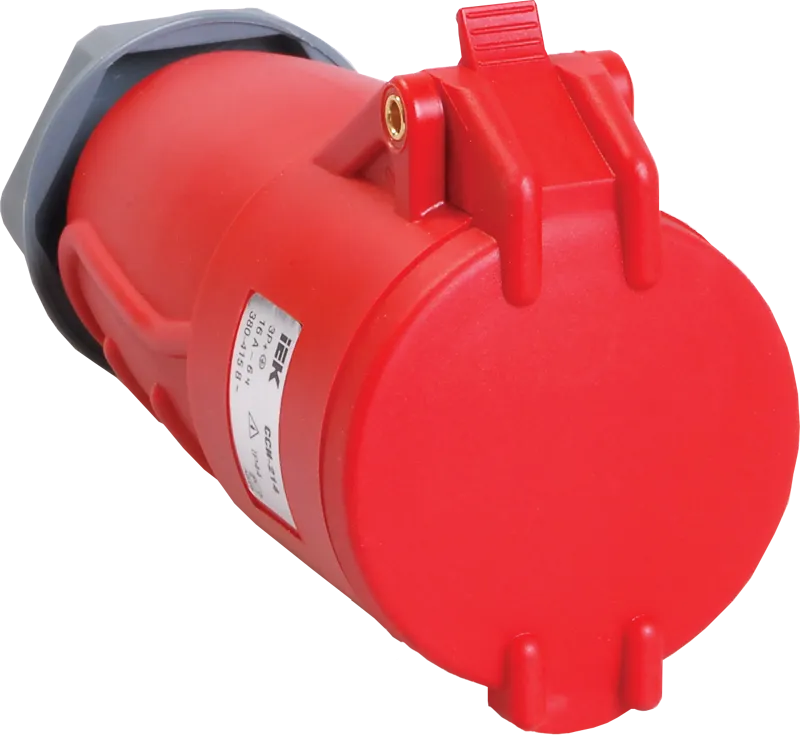 MAGNUM Розетка переносная ССИ-214 16А-6ч/380-415В 3P+PE IP44 IEK