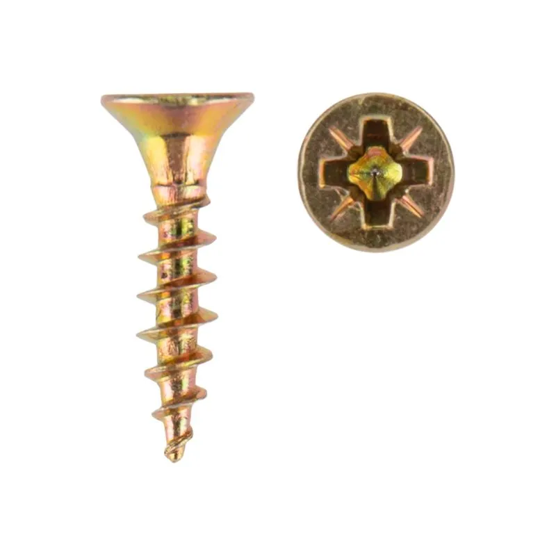 Саморез универсальный 3х16 мм, желтый цинк, упаковка поставщика (32000 шт/уп) KRANZ - Фото 2