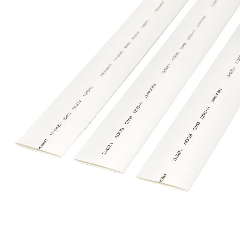 Трубка термоусаживаемая ТУТ нг 40,0/20,0мм, белая, упаковка 10 шт. по 1м REXANT - Фото 3