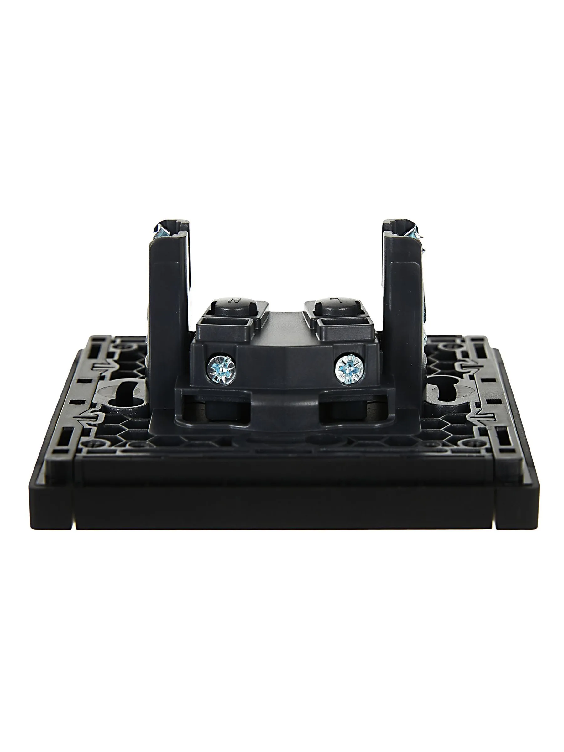 FORTE&PIANO Розетка 1-местная без заземления с защитными шторками винтовое крепление 10А FP117 черный IEK - Фото 6