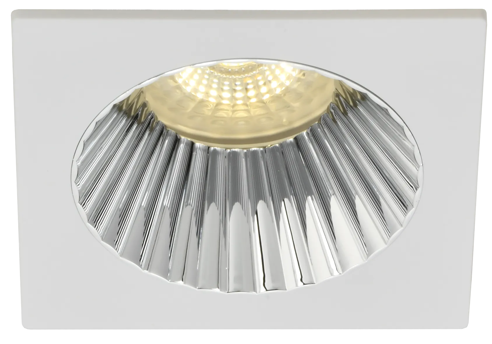 LIGHTING Светильник 4109 встраиваемый поворотный под лампу GU10 белый/хром пластик IEK - Фото 3