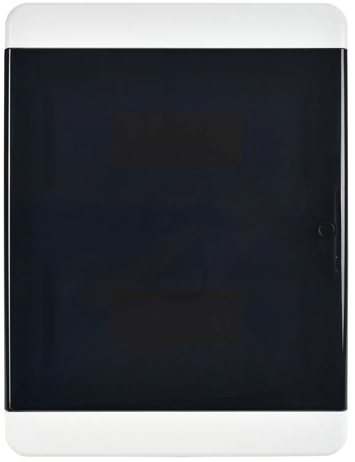 TEKFOR Корпус пластиковый БЕЛЫЙ ЩРН-П-24, IP41 черная прозрачная дверь IEK - Фото 4