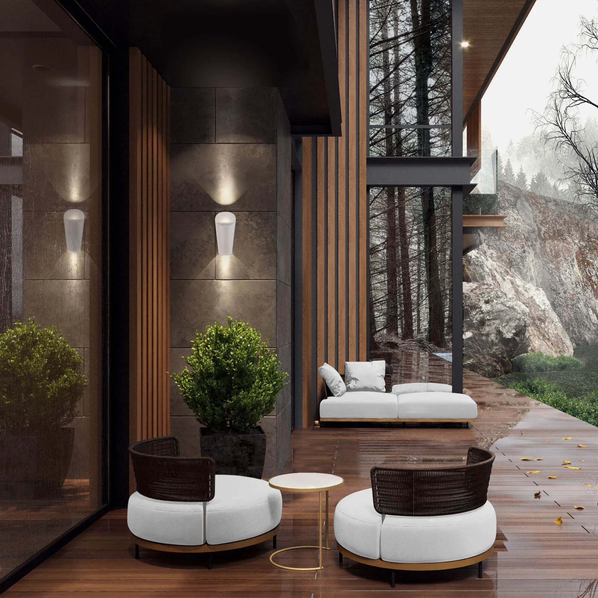 Светильник светодиодный уличный настенный Tronc IP54 1539 TECHNO LED белый Elektrostandard - Фото 3