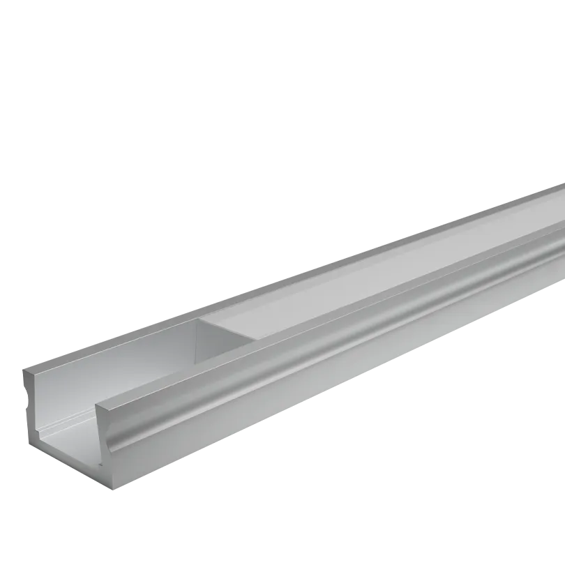 Профиль алюминиевый накладной WOLTA WAP-S-16/6/2000-A серый, 6х16х2000 мм готовый комплект