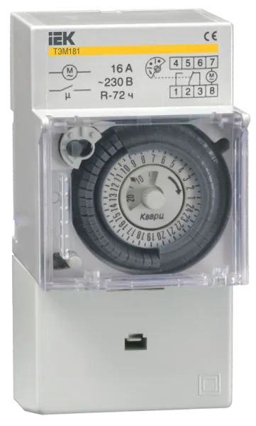KARAT Таймер ТЭМ181 аналоговый 16А 230В на DIN-рейку IEK