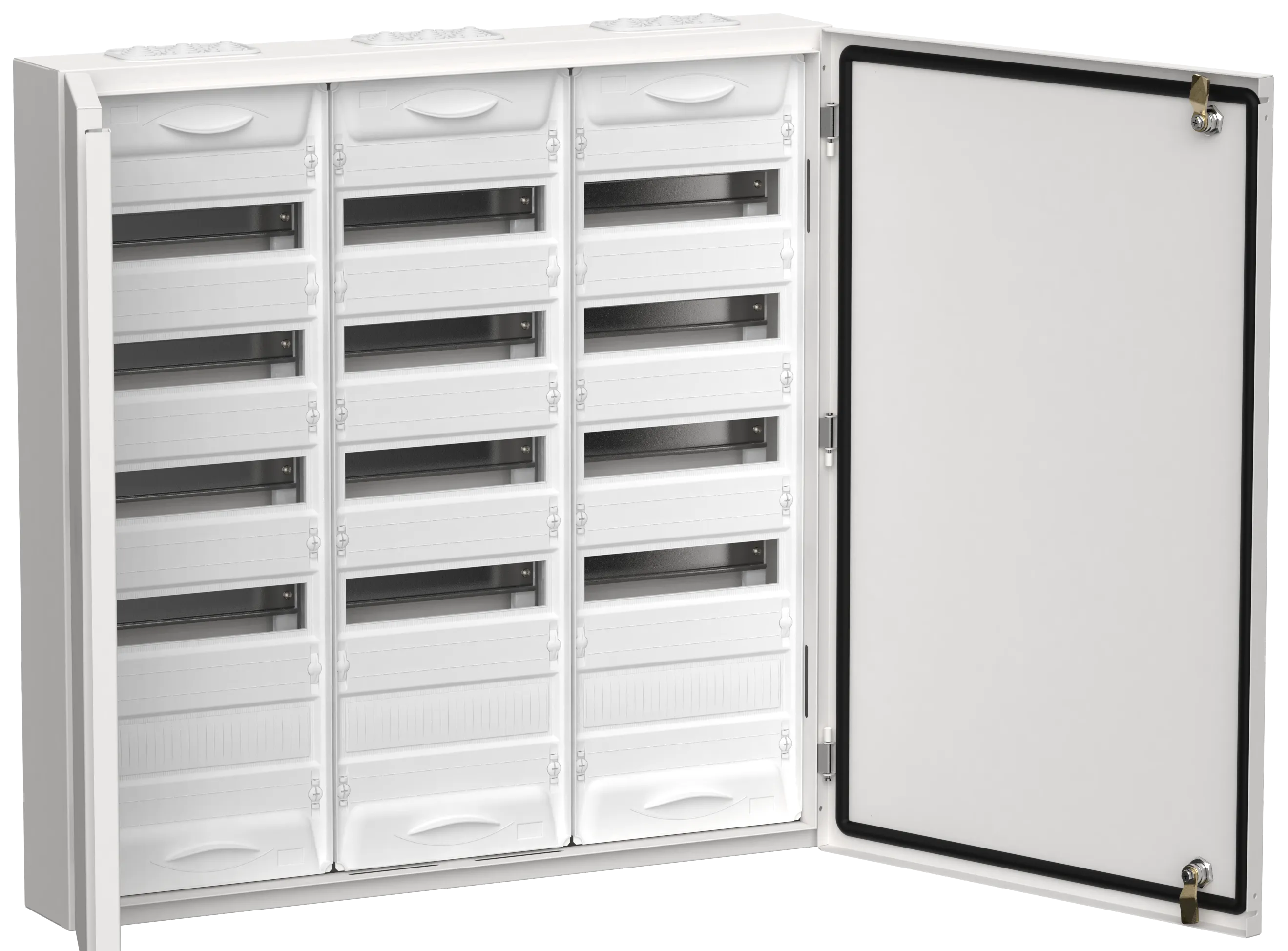 TITAN 5 Корпус металлический ЩРн-180 (3х60) 835х830х140мм IP54 белый (две двери) IEK