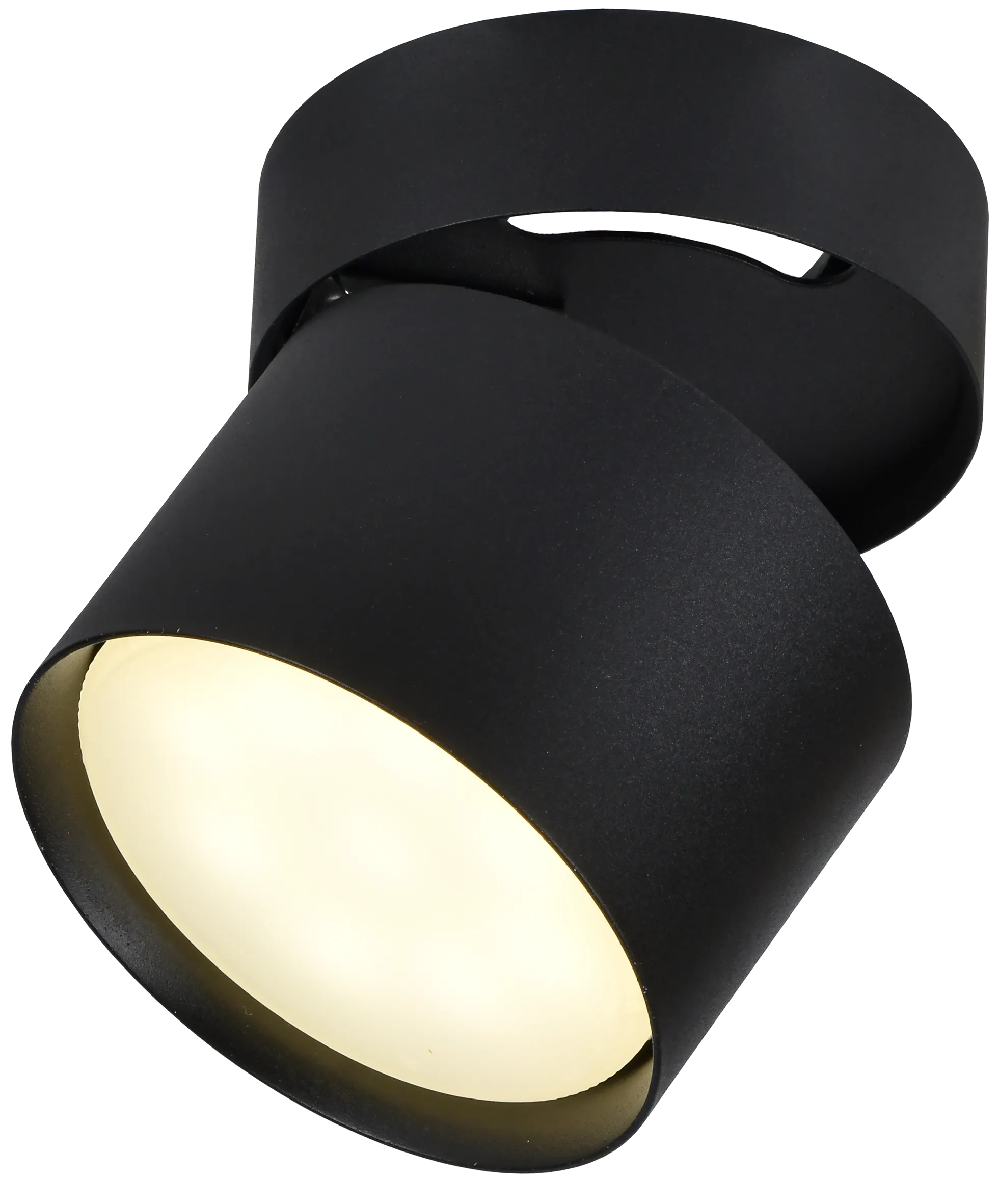LIGHTING Светильник 4014 накладной потолочный поворотный под лампу GX53 черный IEK - Фото 4