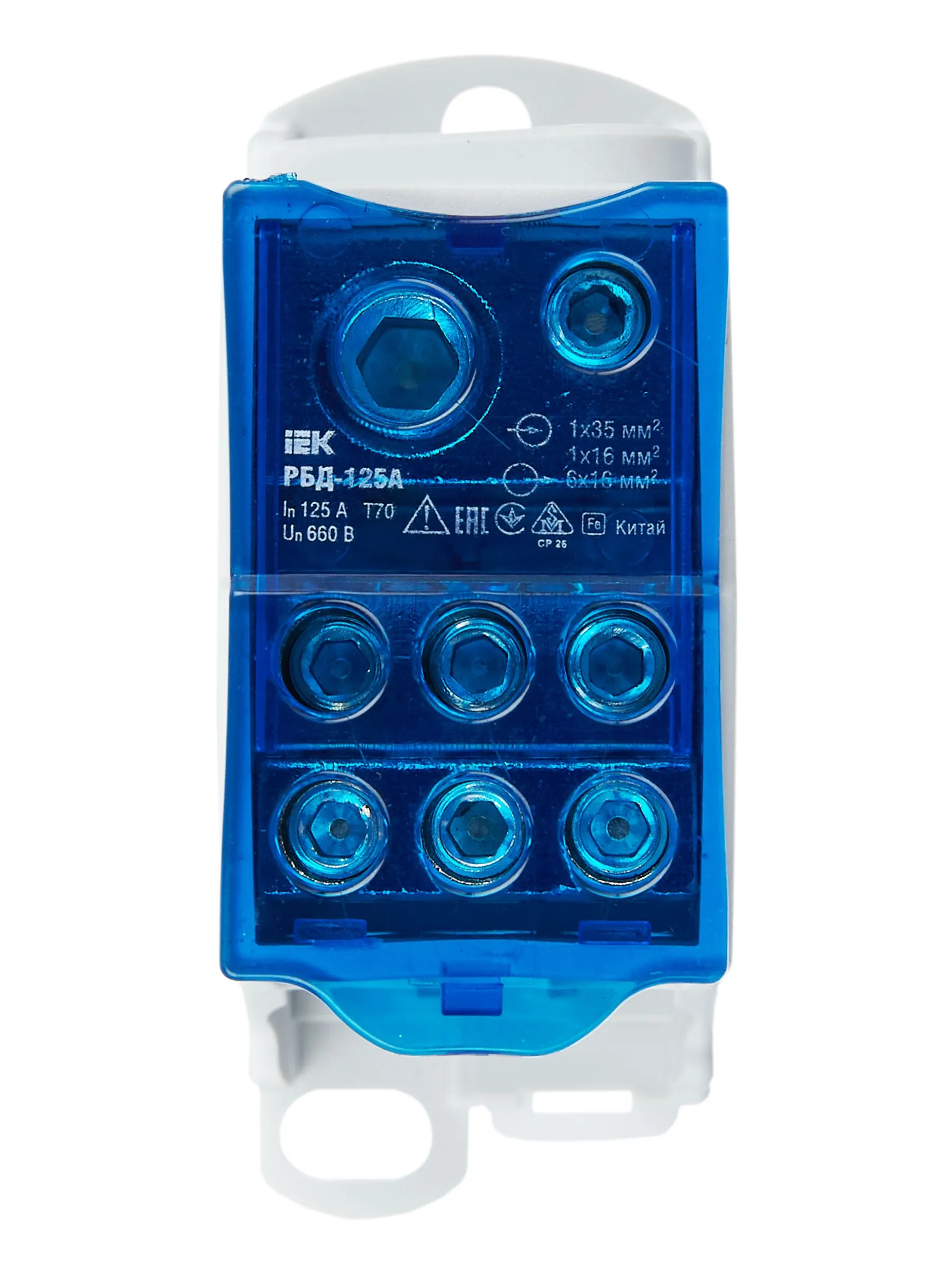 Блок распределительный РБД-125А на DIN-рейку IEK - Фото 4